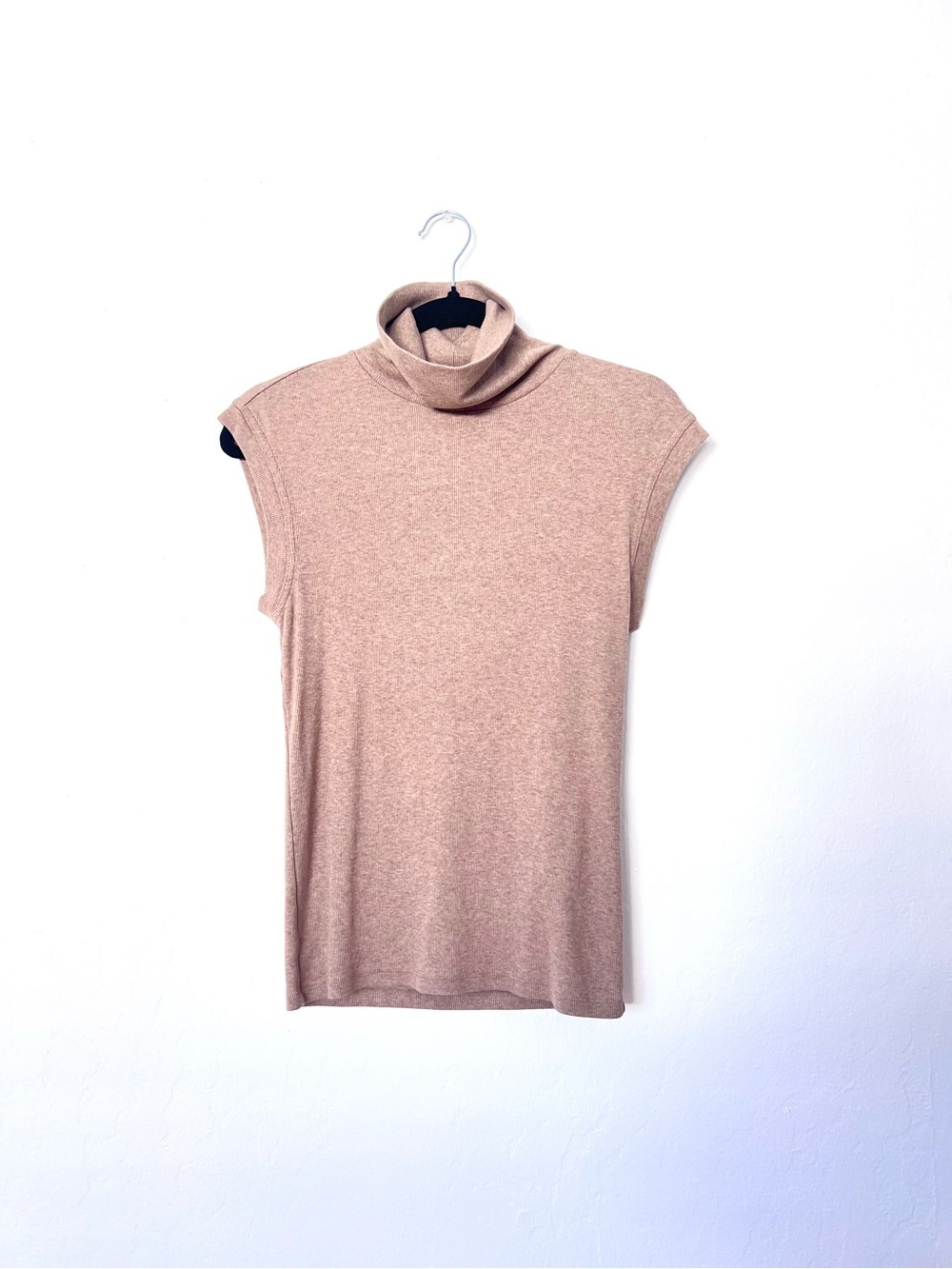 Banana Republic Tan Sleeveless Mock Neck Tank